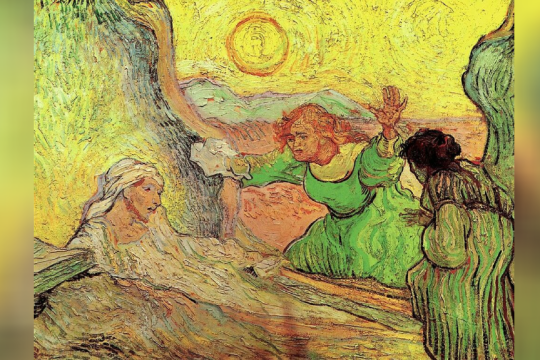 The Raising of Lazarus after Rembrandt , Vincent van Gogh (1890)